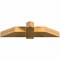 Ekena Millwork Eugene Rough Sawn Timber Gable Bracket, Western Red Cedar, 48"W x 12"H x 6"D x 6"F, 6/12 Pitch GBW048X12X0606EUG00RWR - alternate 3